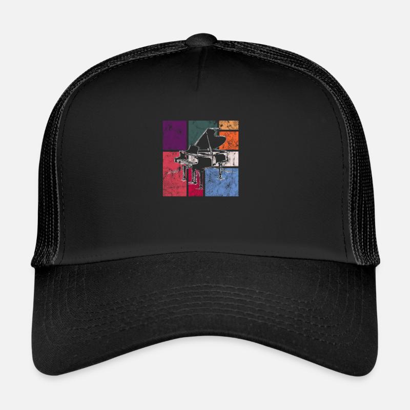 Piano - Trucker Cap - black/black