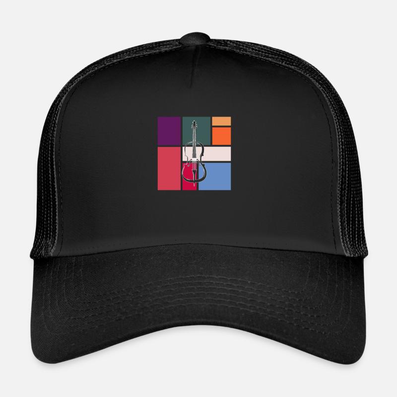 Geige - Trucker Cap - Schwarz/Schwarz