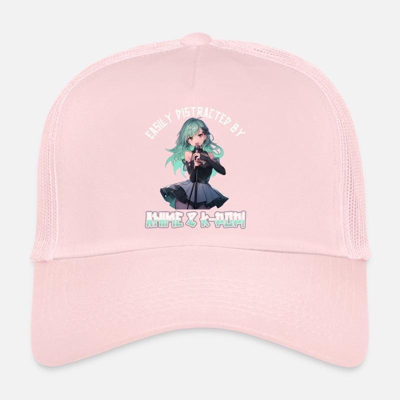 Easily distracted by Anime and K-Pop Trucker Cap