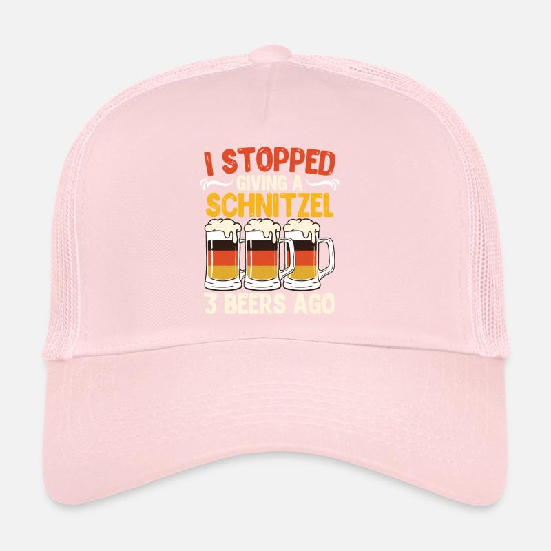 La bière allemande a cessé de donner un schnitzel 3 bières Casquette trucker 