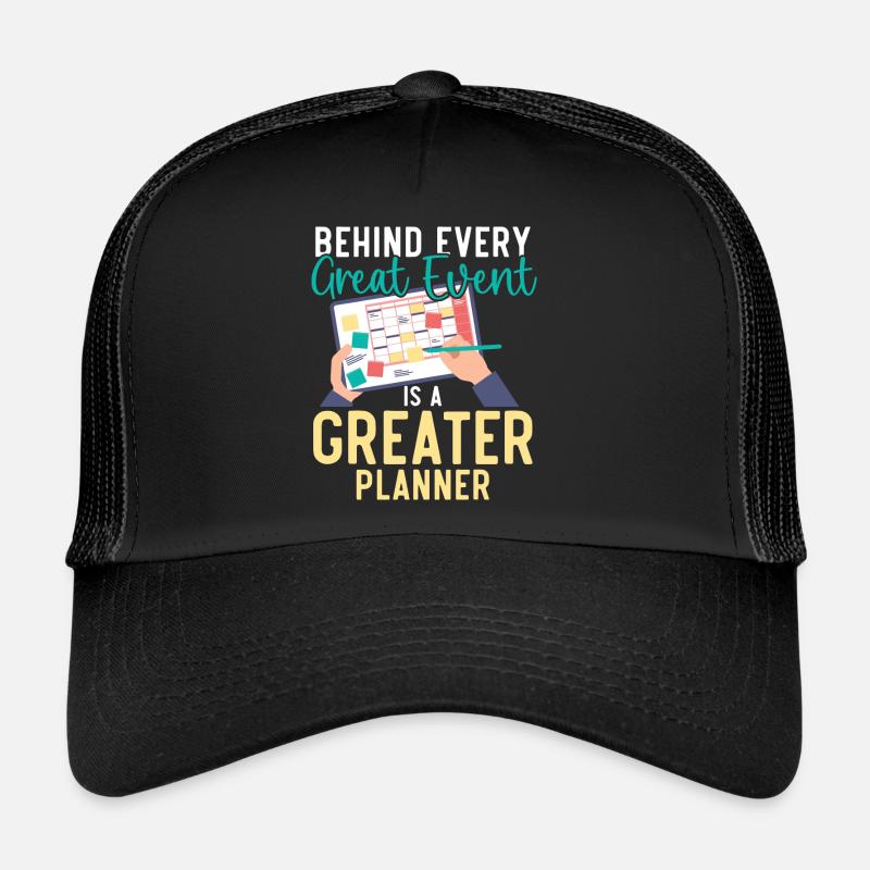 Event Planner Coordinator Job Event Planning - Trucker Cap - black/black