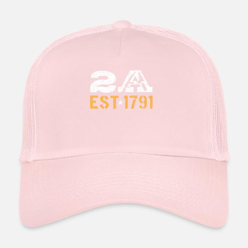 2A Est 1791 2e amendement à la Constitution Casquette trucker 