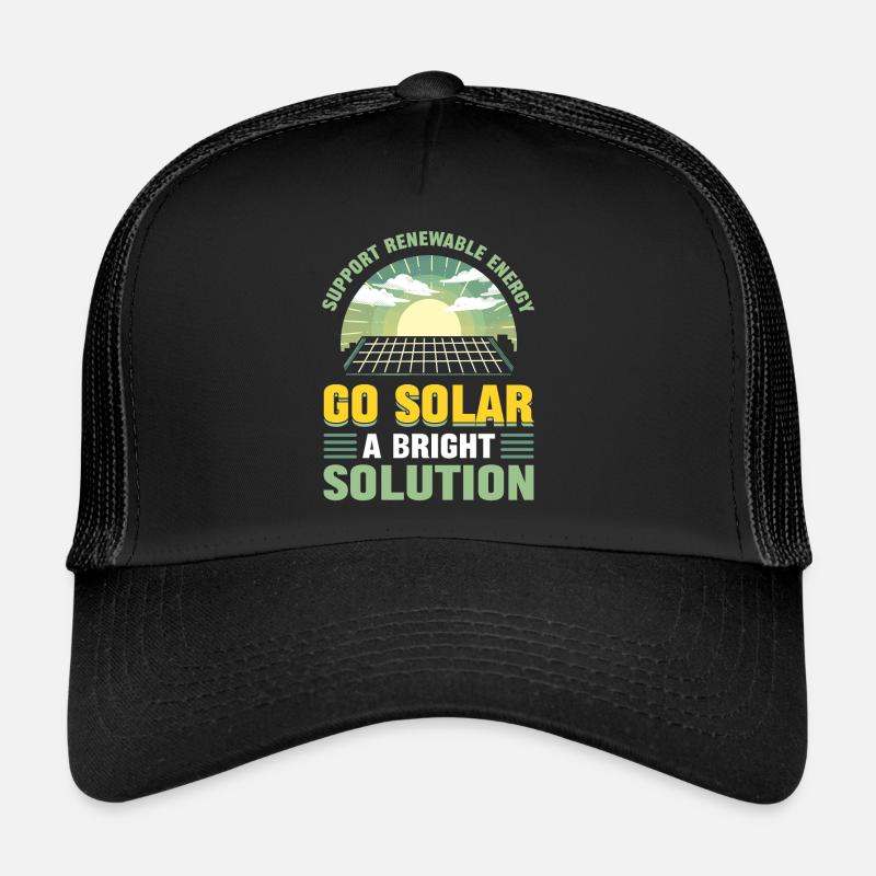 Soutenez l’énergie renouvelable Go Solar Casquette trucker 