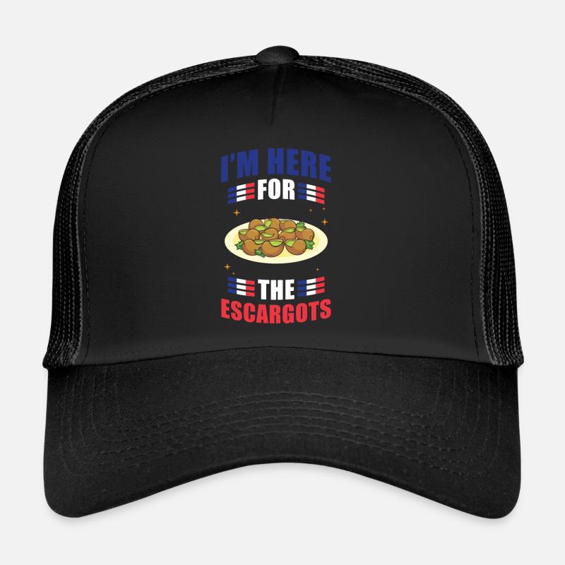 Escargots Schnecken Gericht Frankreich Trucker Cap