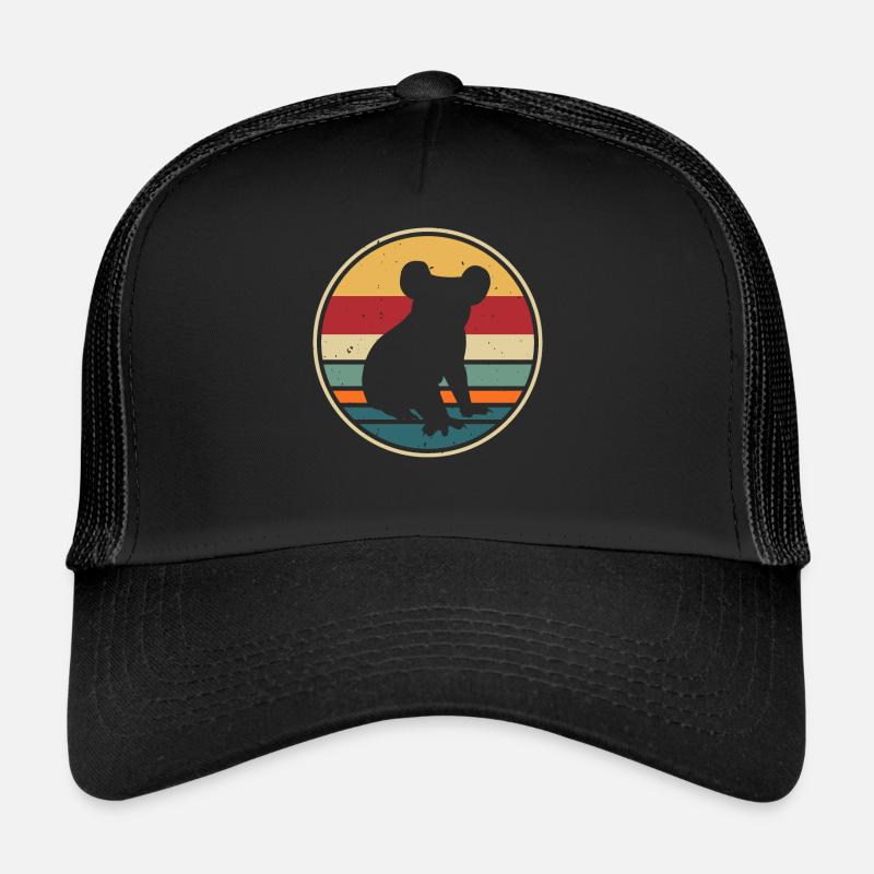Koala - Trucker Cap - Schwarz/Schwarz