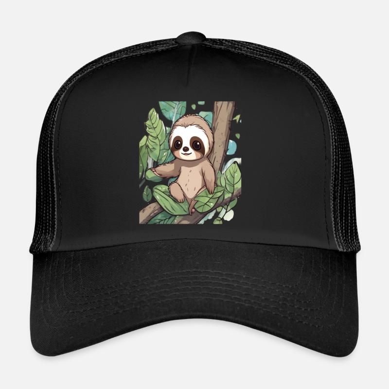 Sloth Sloth Sloth Baby Sloth Funny Trucker Cap