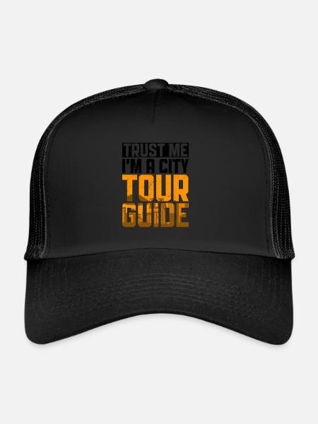 Reiseleiter-design Für Einen Stadtführer - Trucker Cap - Schwarz/Schwarz