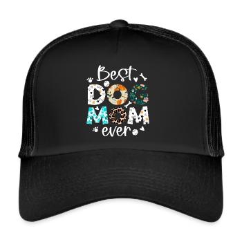 Hundebesitzerin Hundehalterin Damen Hundeliebhaber - Trucker Cap - Schwarz/Schwarz - Vorne