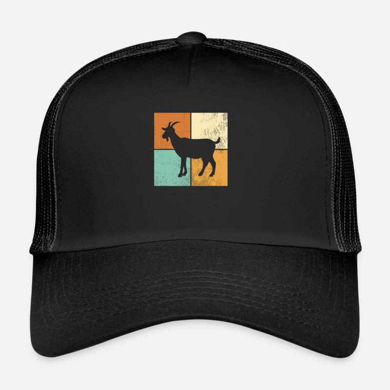 Ziege - Trucker Cap - Schwarz/Schwarz