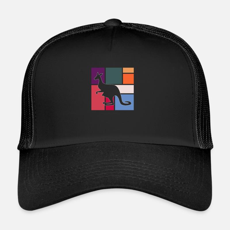 Känguru - Trucker Cap - Schwarz/Schwarz