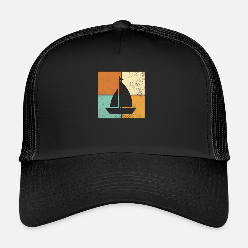Segeln - Trucker Cap - Schwarz/Schwarz