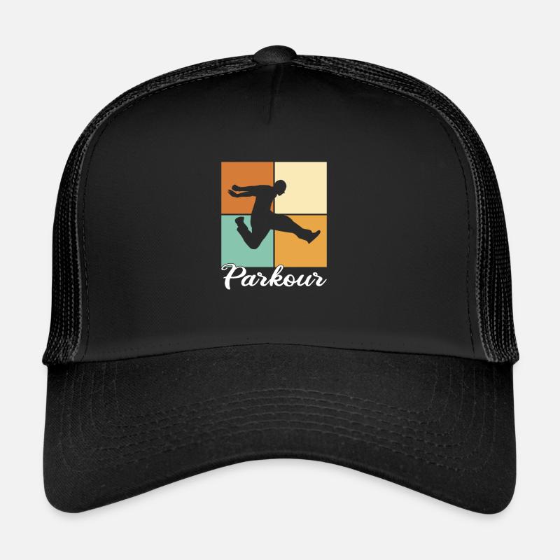 Parkour - Casquette trucker  - noir/noir