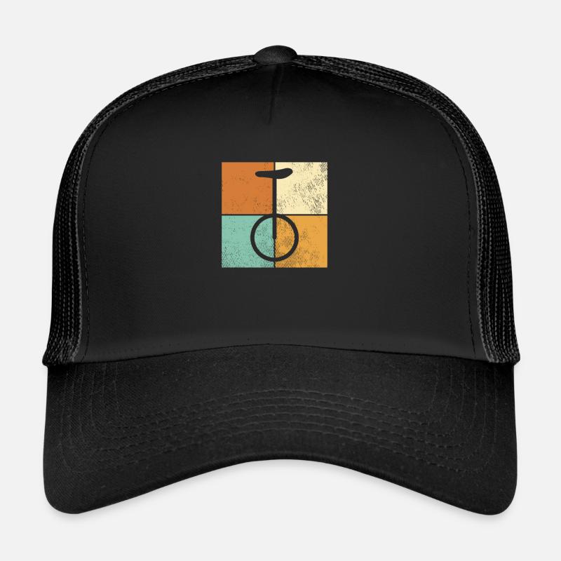 Einrad - Trucker Cap - Schwarz/Schwarz