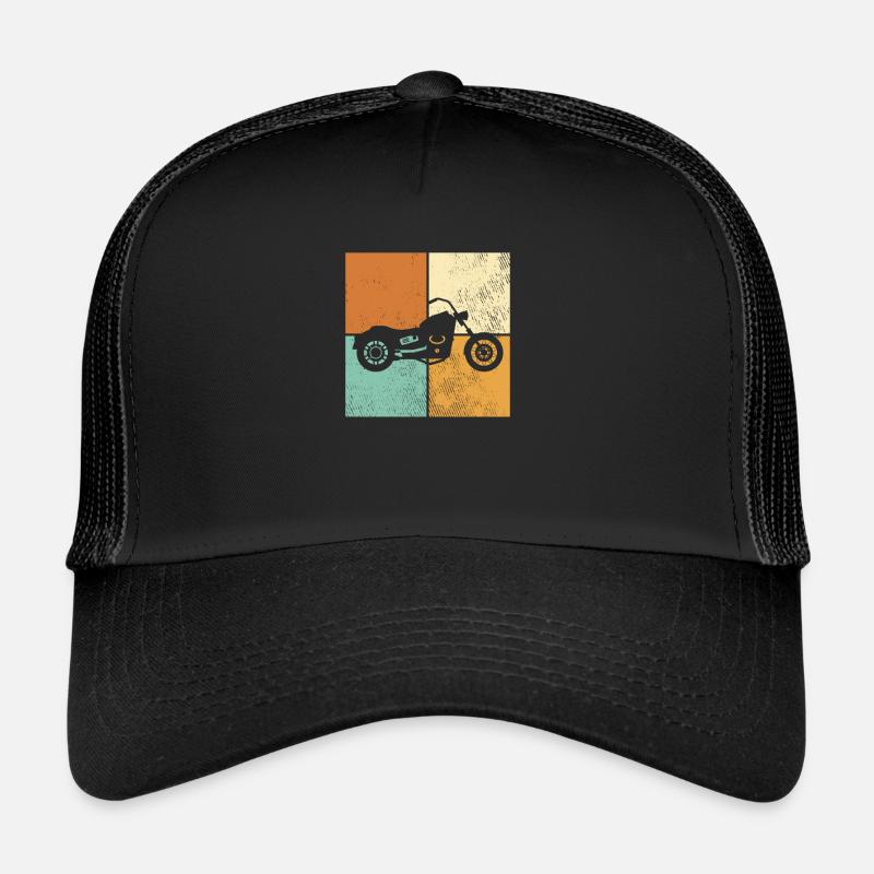 Motorrad - Trucker Cap - Schwarz/Schwarz