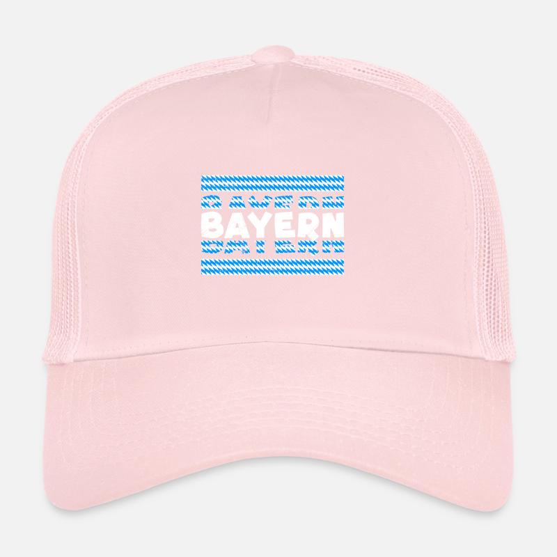 Bavière Bleu Blanc État libre de Bavière Bavarois Casquette trucker 