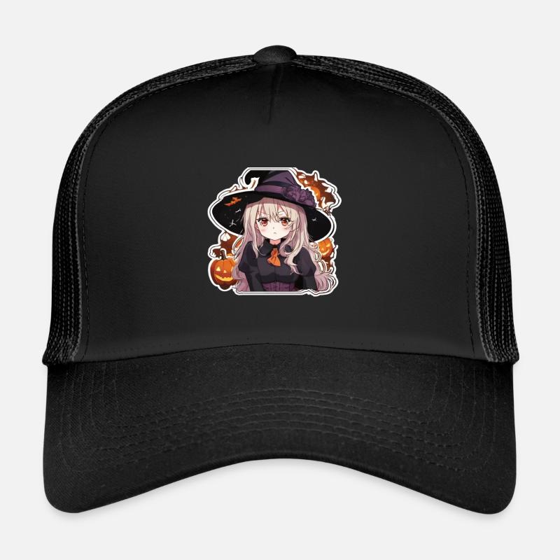 Witch Witch Witch Helloween Witch Costume Pumpkin Trucker Cap