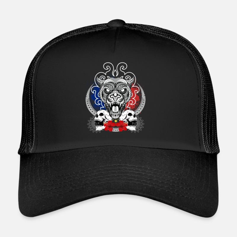 Philippines Headhunter Tiger tribal Art Trucker Cap
