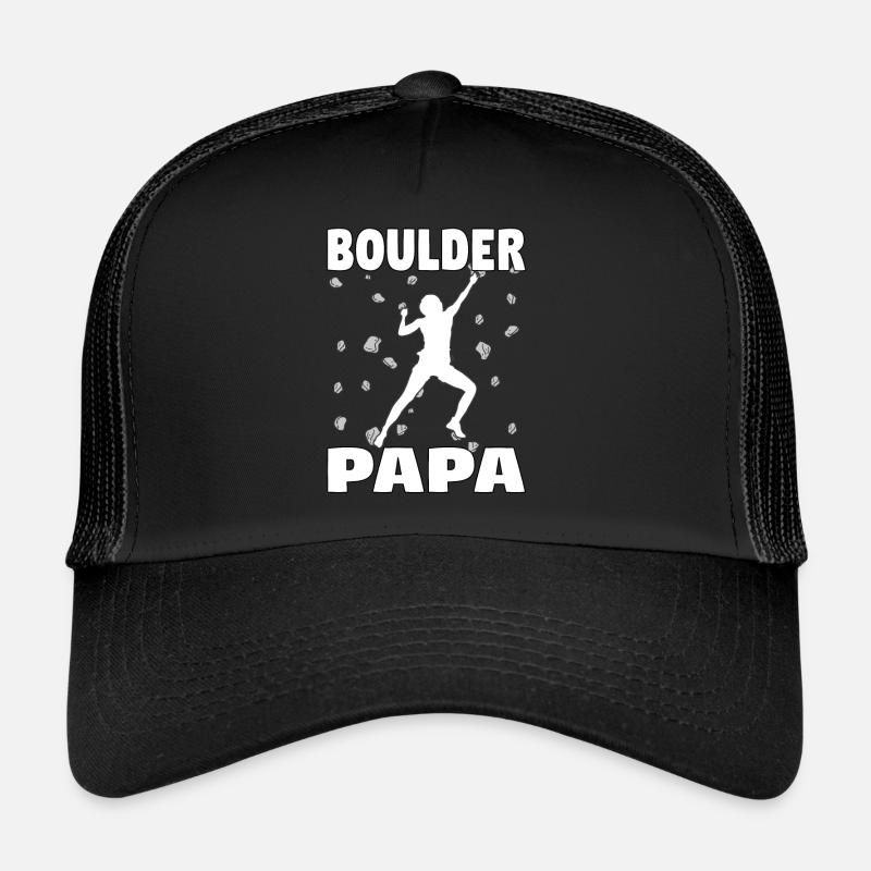 Bouldern Papa Boulder Dad Boulderer Vatertag Trucker Cap