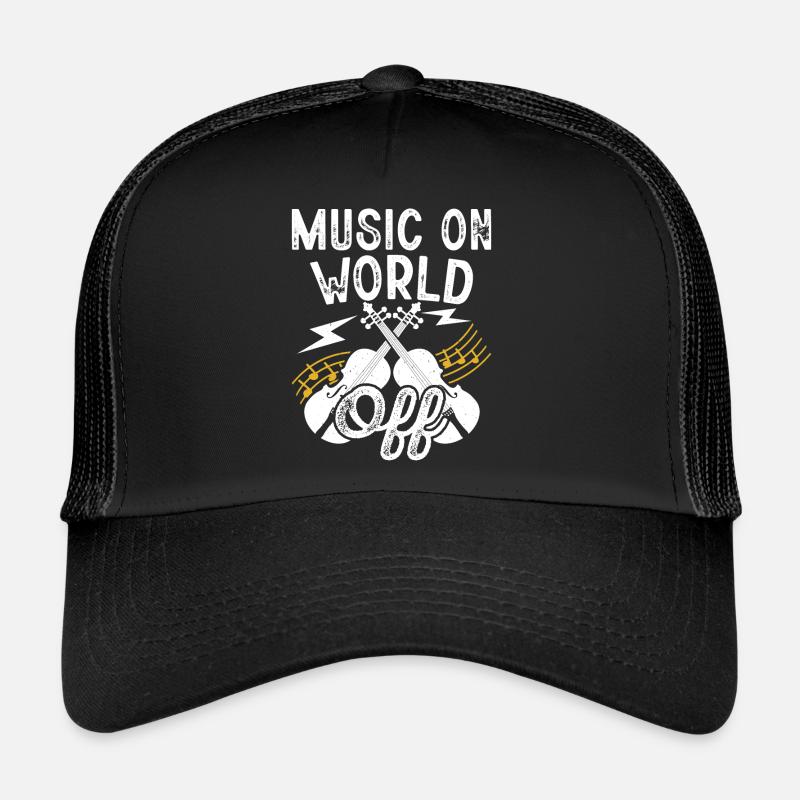 Violine Violinist - Trucker Cap - Schwarz/Schwarz