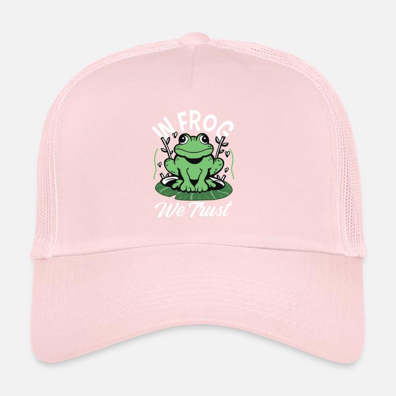 Herpétologiste du crapaud amphibien drôle dans Frog We Trus Casquette trucker 