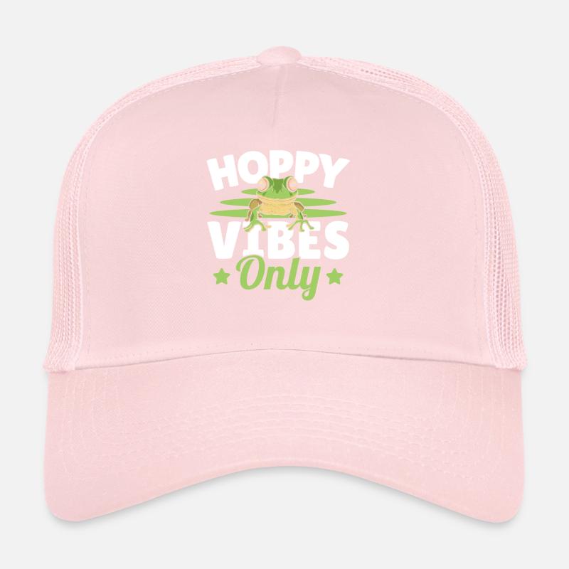 Frog Hoppy Vibes Only Amphibian Herpetologist Toad Casquette trucker 