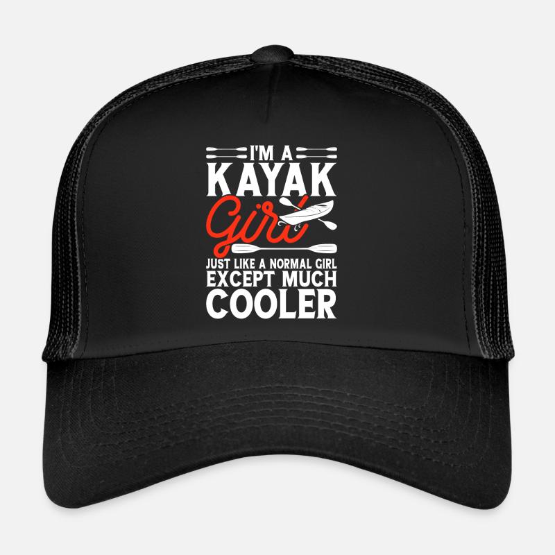Kajak Kajakfahrer Kajaker - Trucker Cap - Schwarz/Schwarz