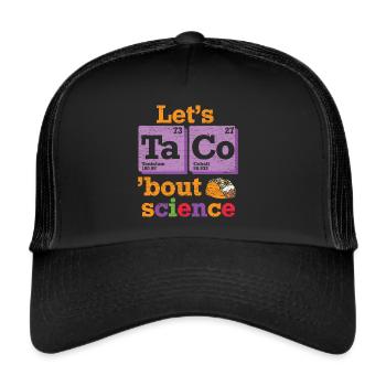 Science Wissenschaft - Trucker Cap - Schwarz/Schwarz - Vorne