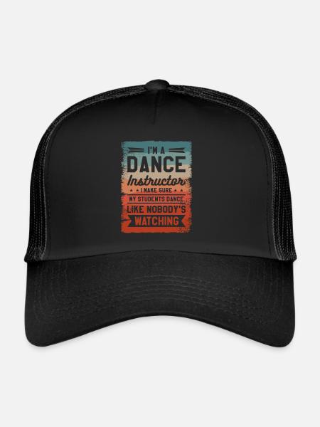 Je suis professeur de danse Je m’assure que mes élèves - Casquette trucker  - noir/noir - Devant