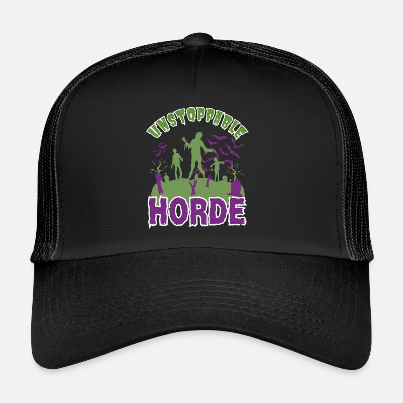 "Unstoppable Horde", Halloween Zombie Horde Trucker Cap
