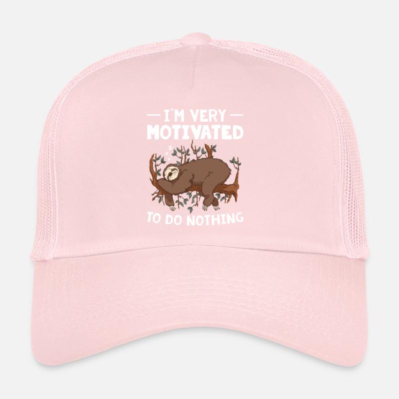 Funny Sloth Do Nothing Procrastination Sloth Trucker Cap
