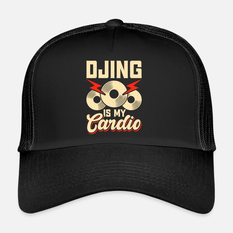 Dj Djing - Trucker Cap - Schwarz/Schwarz