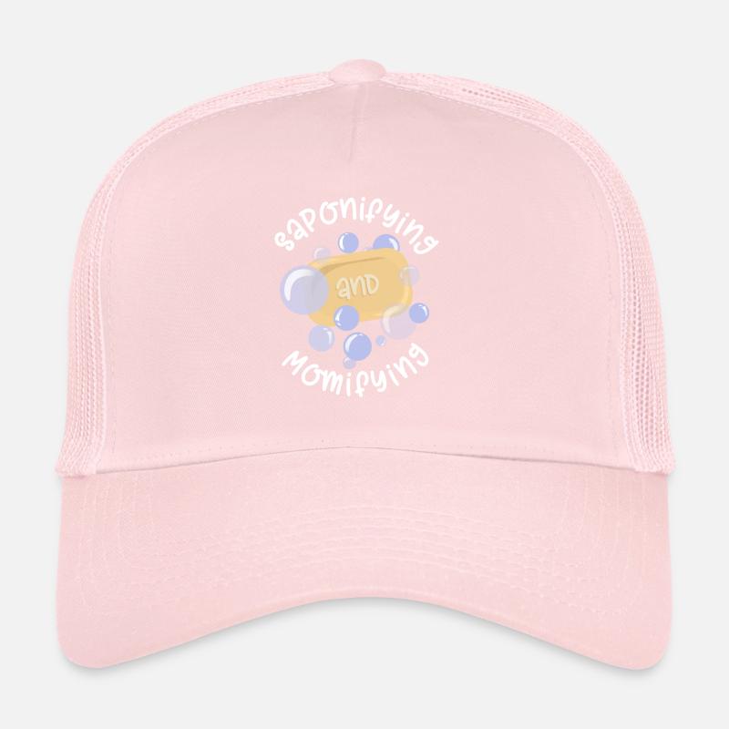 Soap making mom soap maker saying mom Trucker Cap