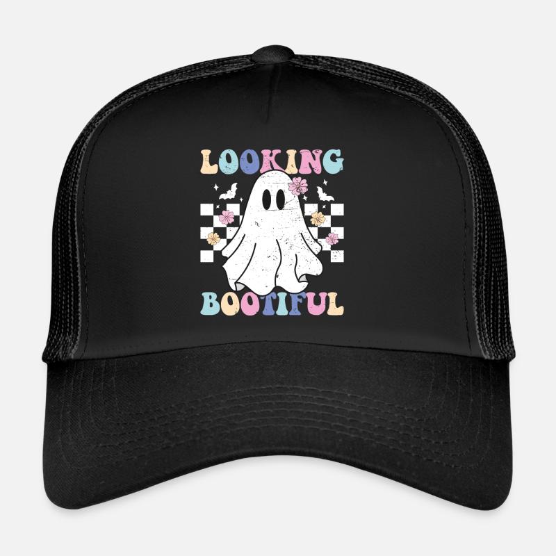 Looking Botiful Ghost Halloween Trucker Cap