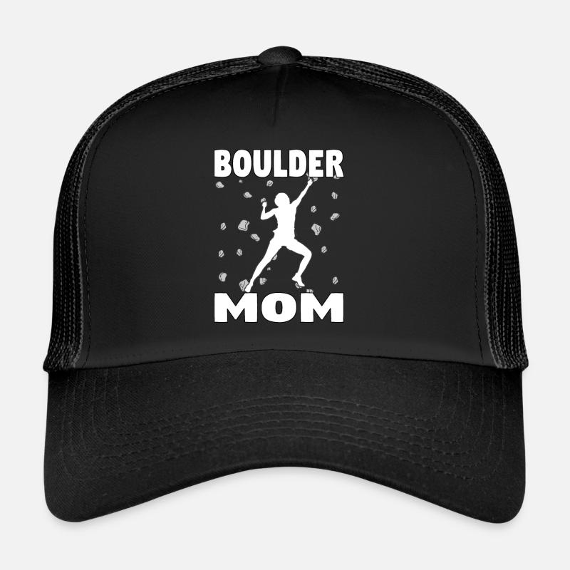 Bloc Mama Boulder Mutti Boulderer Fête des mères Casquette trucker 