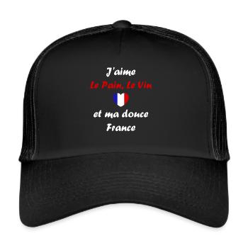 PATRIOTE - Casquette trucker  - noir/noir - Devant