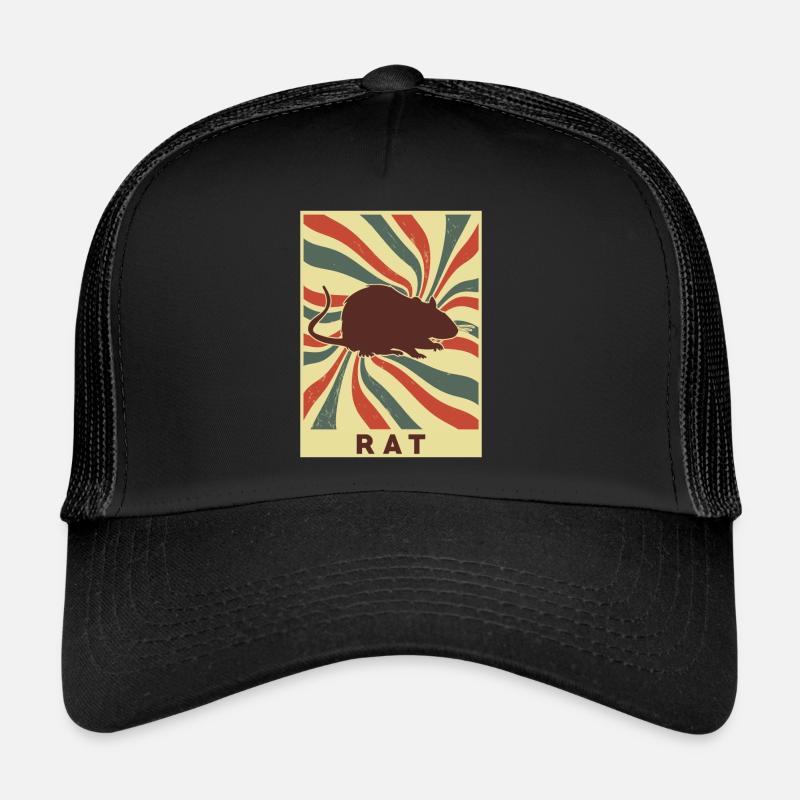 Ratte Retro Vintage Trucker Cap