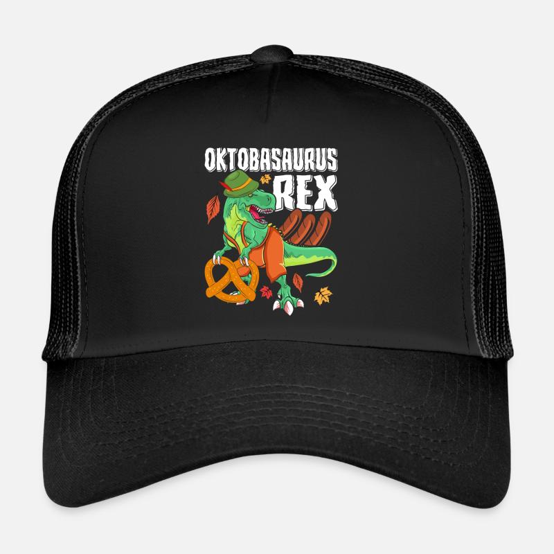 Oktobasaurus Rex Dinosaurier Brezel Trucker Cap
