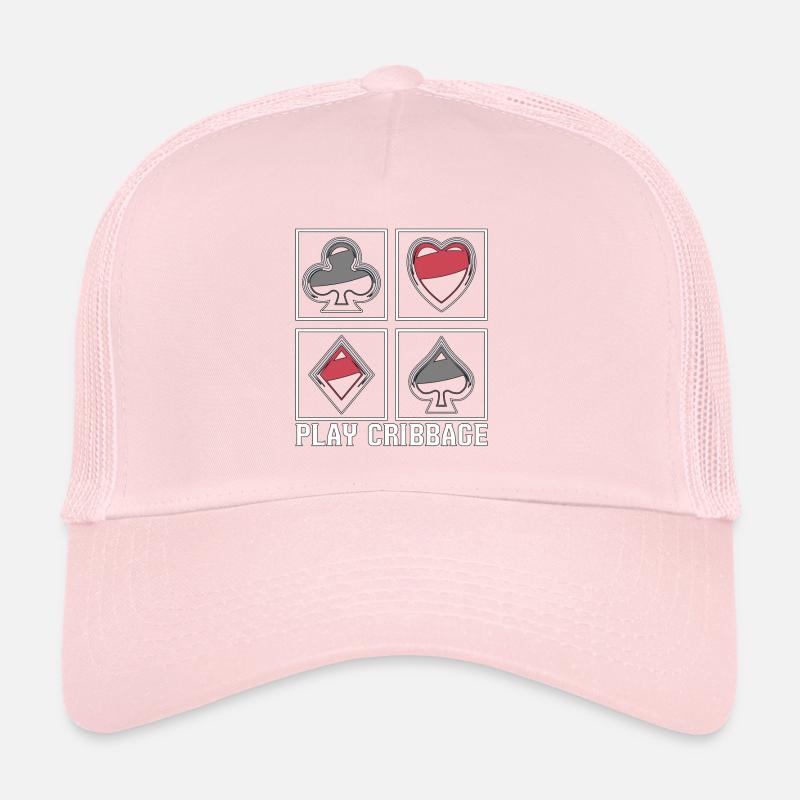 Play Cribbage Playing Cards Loves Crib Board Game Trucker Cap