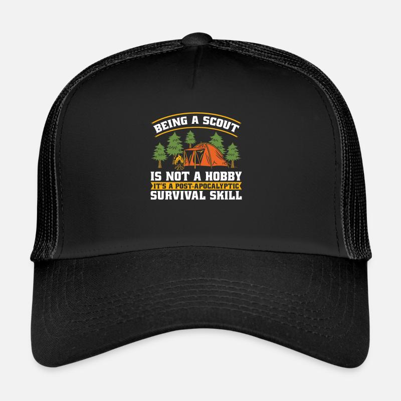 Survie des scouts - Casquette trucker - noir/noir