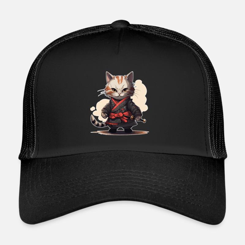 Jeu d’épée japonais Samurai Kitty Casquette trucker 