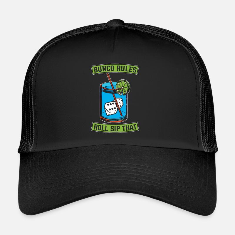Bunco Rules Roll Sip That Gambling Bunco Party Trucker Cap