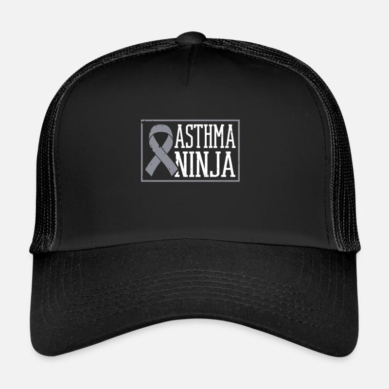 Asthma-ninja Asthmakämpfer Wheezy Trucker Cap