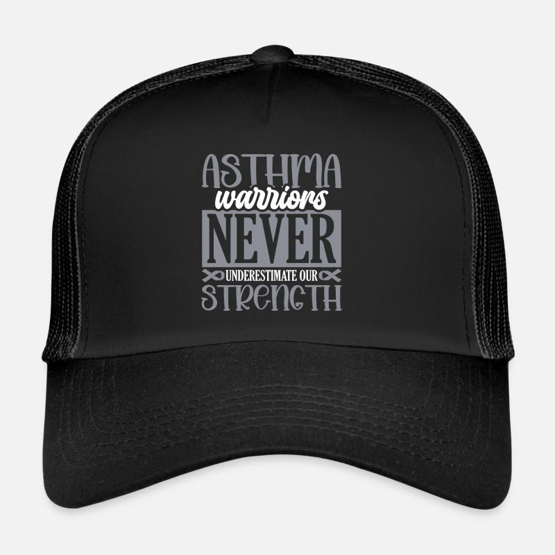 Asthma warriors never underestimate the asthma fighter Trucker Cap