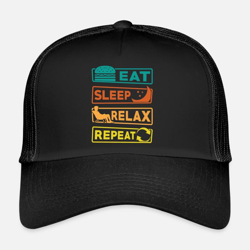 Manger, dormir, se détendre, Casquette trucker 
