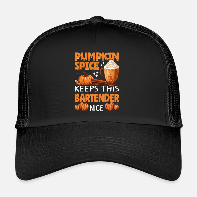 Cool Pumpkin Spice garde ce barman agréable Casquette trucker 