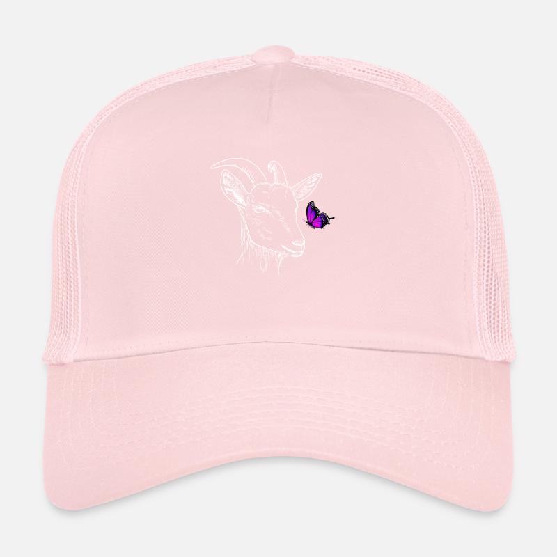 Ziege mit Schmetterling Trucker Cap