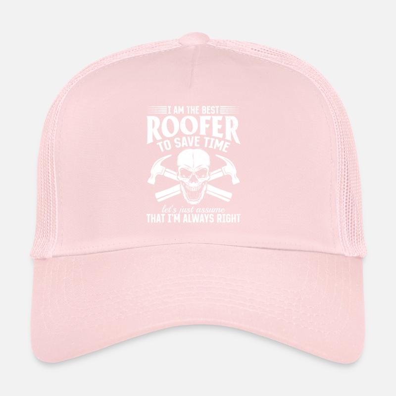 Je suis le meilleur couvreur pour gagner du temps - Funny Roofer Casquette trucker 