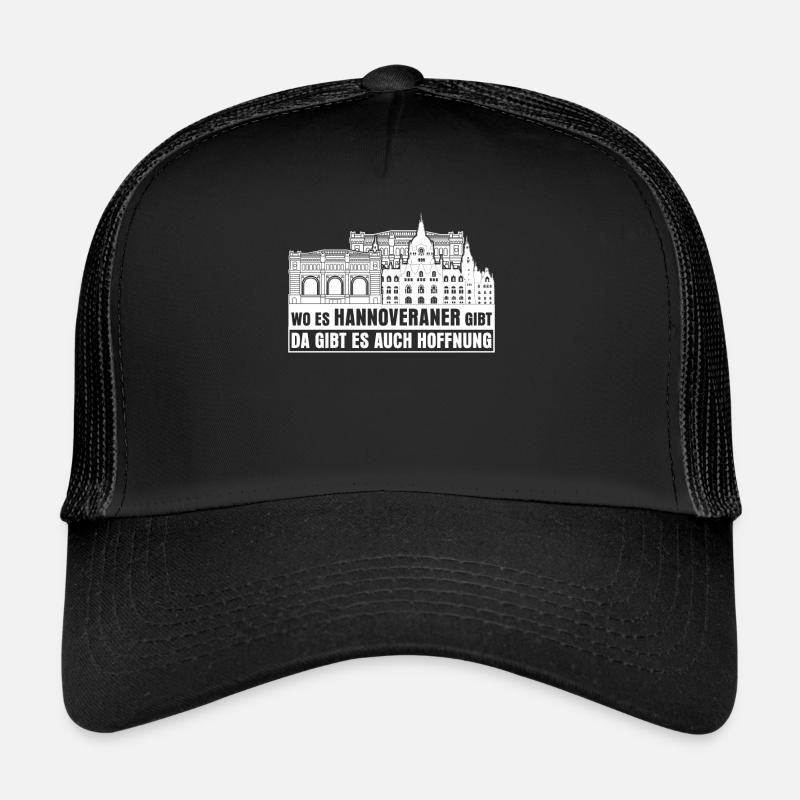 Hannover Stadt - Trucker Cap - Schwarz/Schwarz