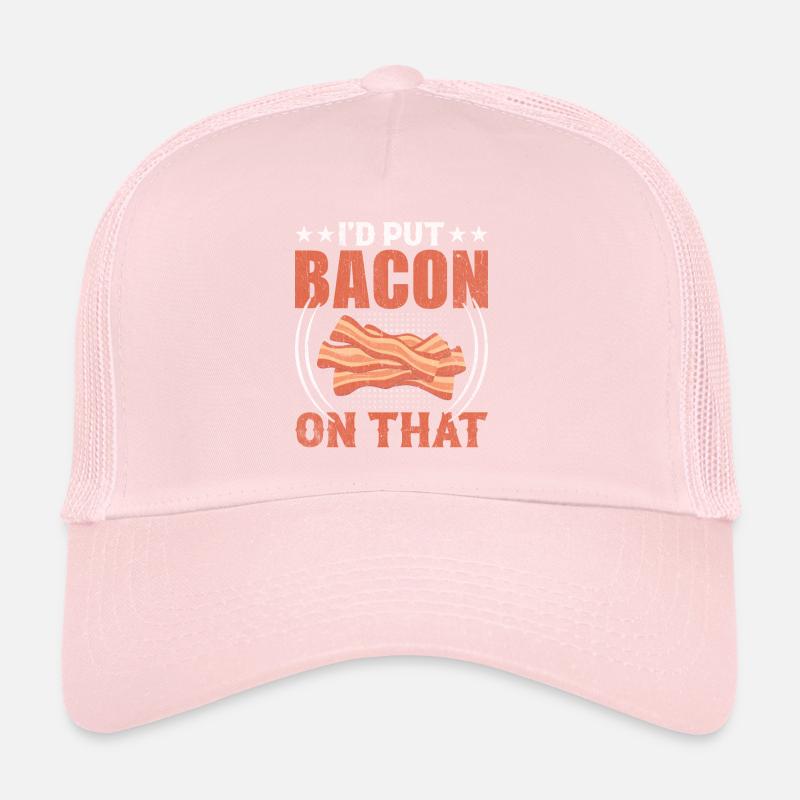 Amateur de bacon - Je fais du bacon dessus Casquette trucker 