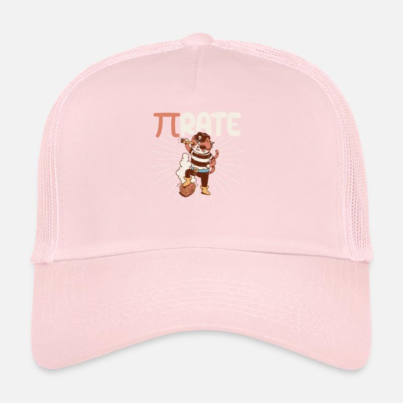 Drôle Pi Day Math Science Chat Pirate Casquette trucker 